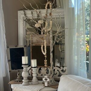 ROSARY 40 inches 
Beautiful handmade wooden beaded rosary